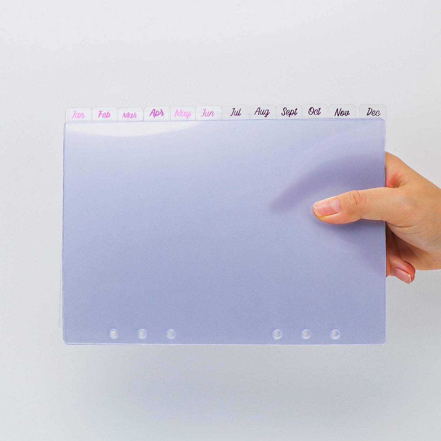 12 вкладок, разделители для переплетов формата А5, ежемесячный красный делитель из фольги для переплетов для журналов