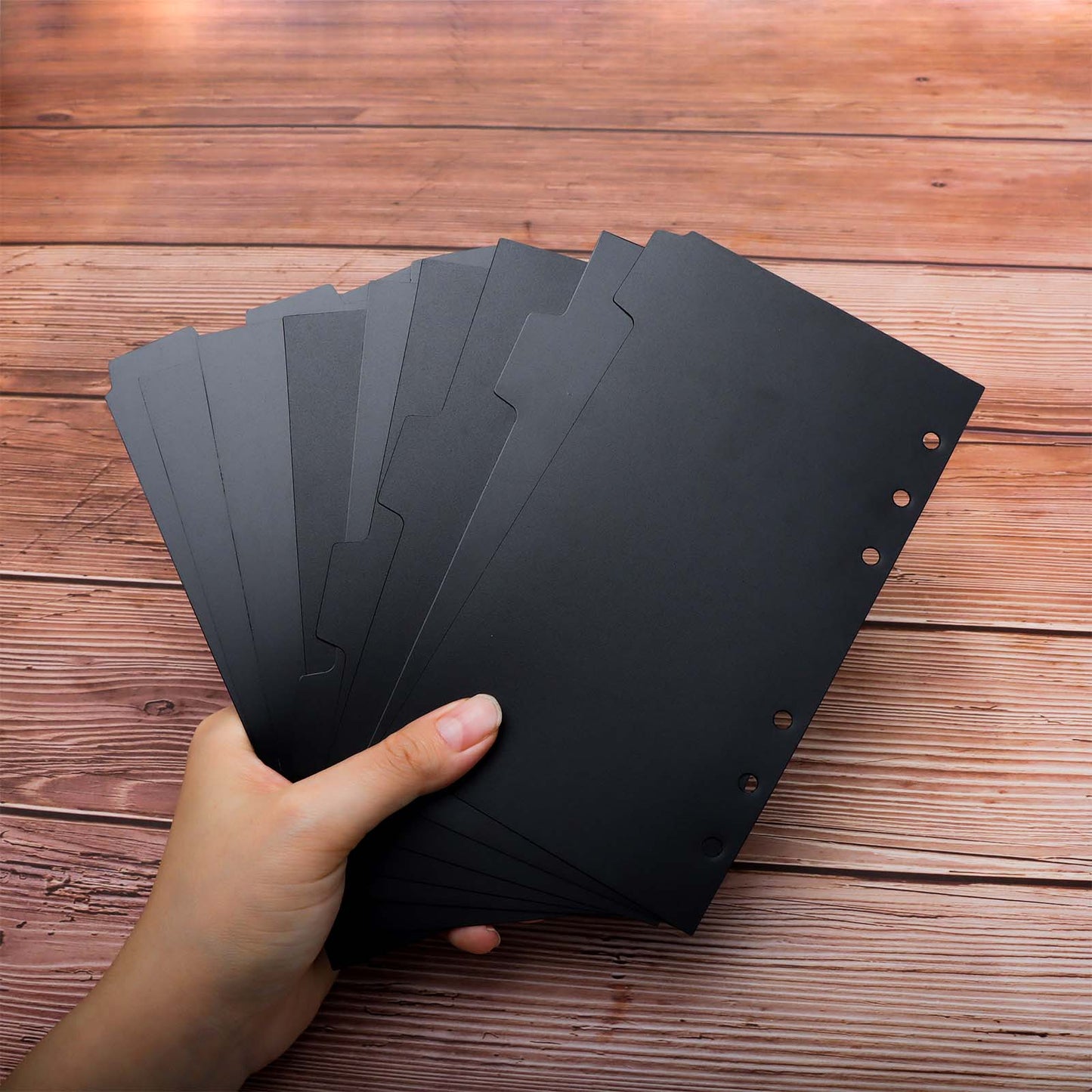 A5 A6 Binder Index Dividers Top Tab and Side Tab Binder Dividers 6 Holes Page Dividers