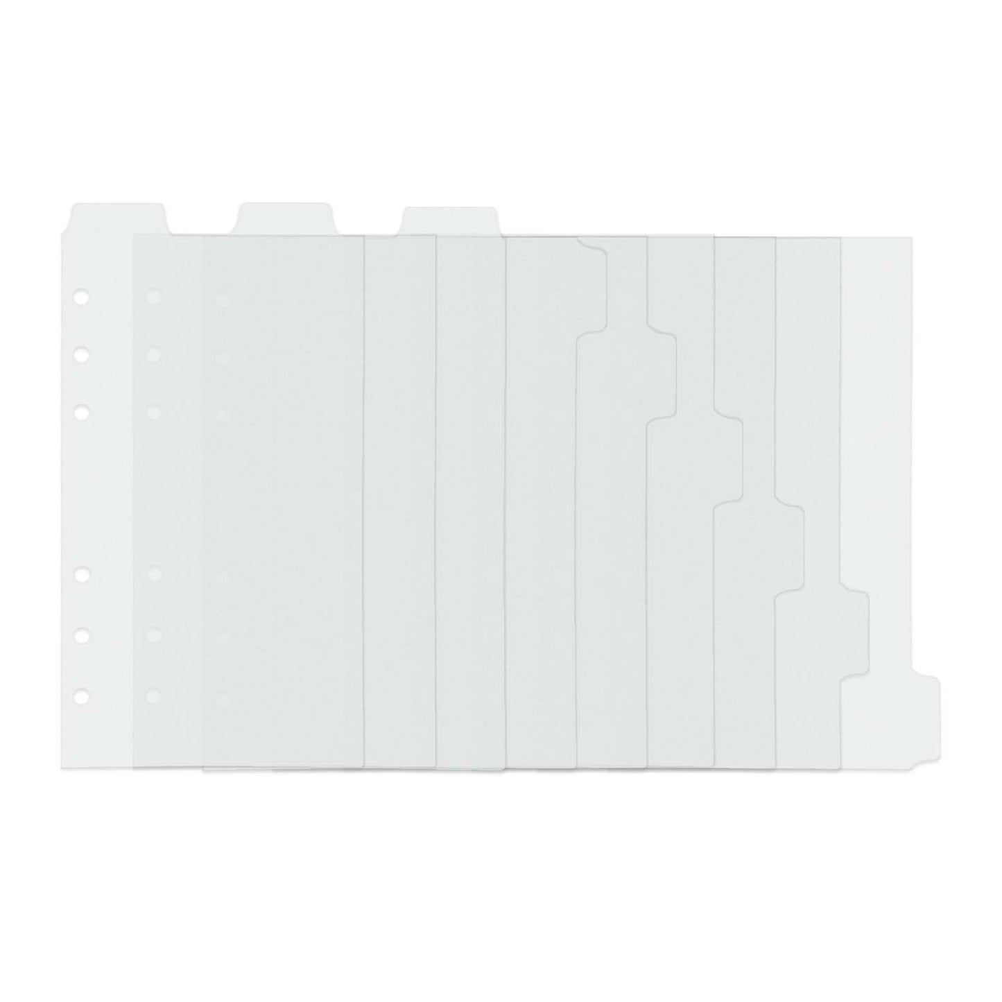 A5 A6 Binder Index Dividers Top Tab and Side Tab Binder Dividers 6 Holes Page Dividers