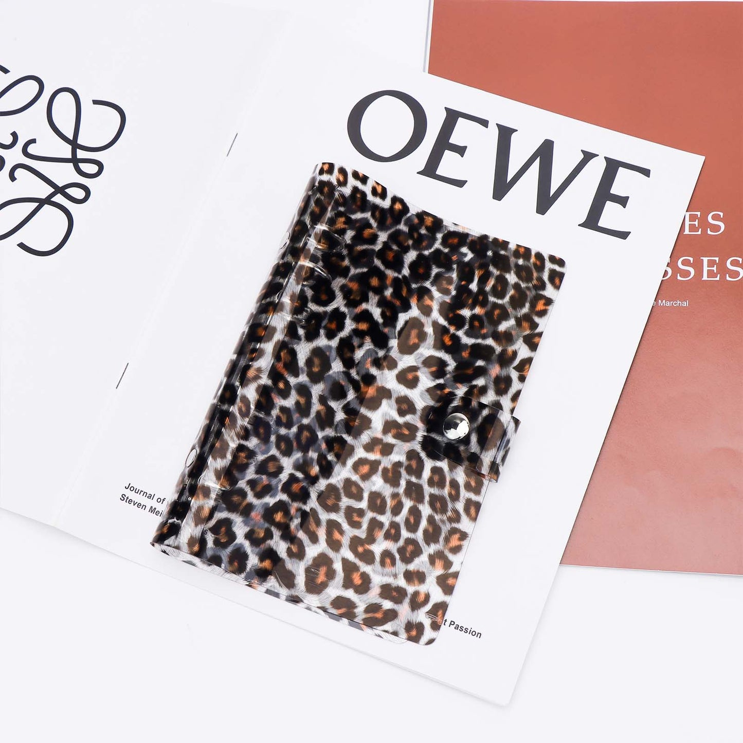 A6 Binder Cover 6 Ring Binder Soft PVC Planner Cover Refillable Notebook Shell