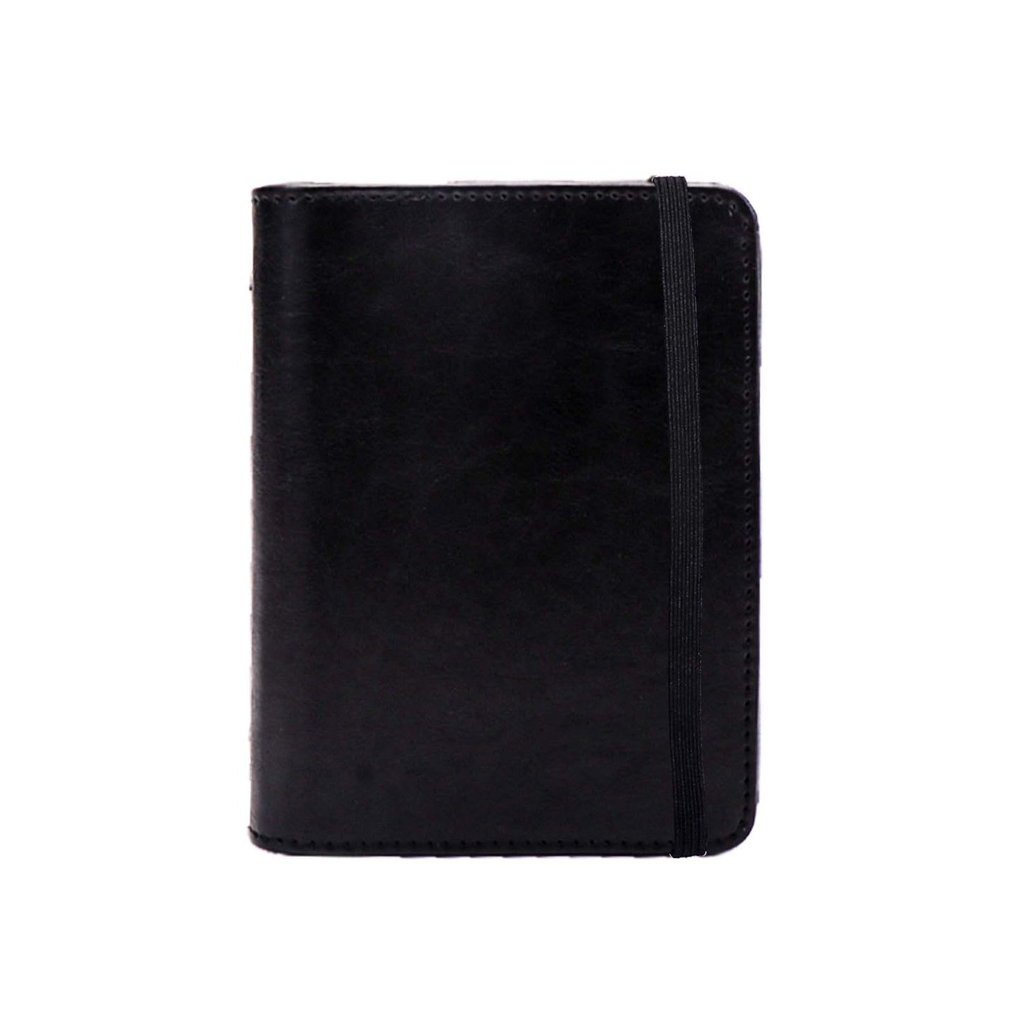 A8 PU Leather Notebook Loose Leaf 5 Ring Binder with 80 Sheets Grid Papers Refills Refillable Notebook with Bandage Design