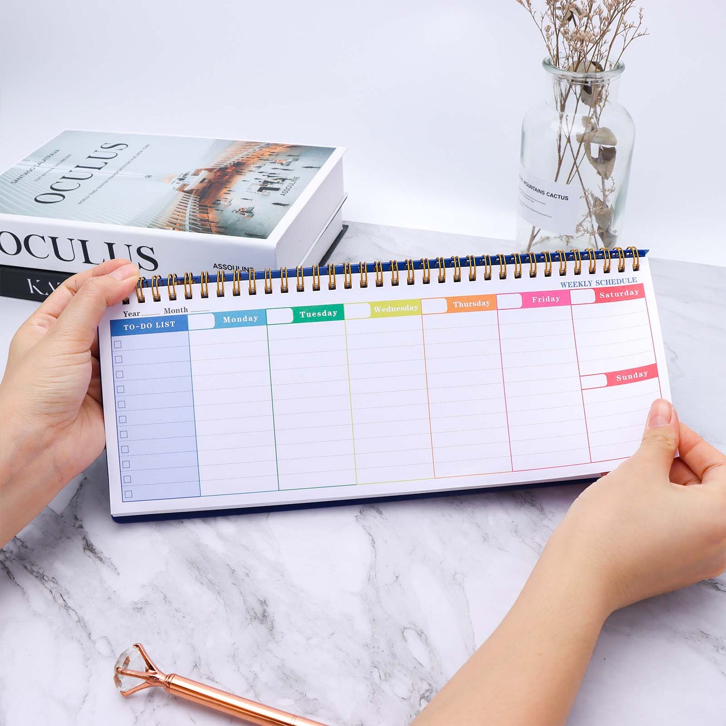 Weekly Planner Undated Weekly Schedule Whole Year Undated Planner Weekly To Do List Schedule Planner