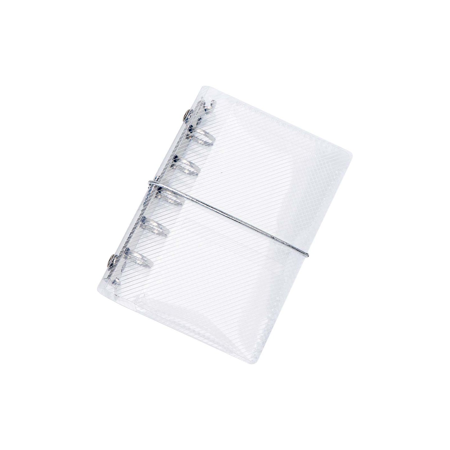 A6 A7 A8 PP Trifold Binder with Bandage Loose Leaf Folder Transparent Planner Binder