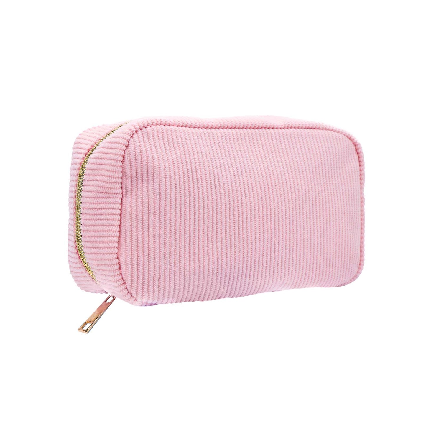 Corduroy Makeup Bag Solid Cosmetic Bag Brushes Organizer Travel Toiletry Zipper Pouch Storage Bag