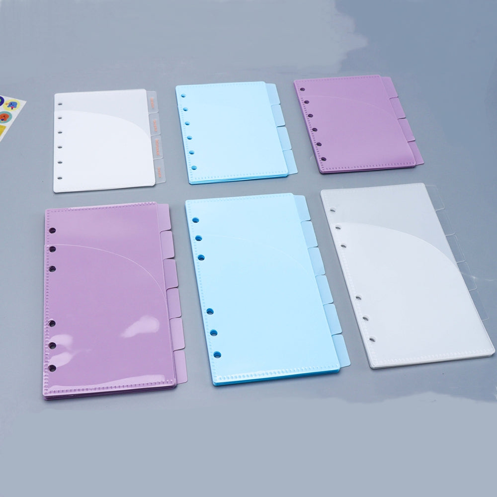 A6 A7 Cash Envelopes Double Pocket Budget Envelopes Zippless Cash Stuffing Envelopes 6 Holes Binder Pocket Divider