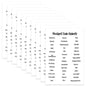 10 Sheets Cash Envelope Label Stickers Budget Tab Labels Waterproof Vinyl Sticker Finance Planner Stickers