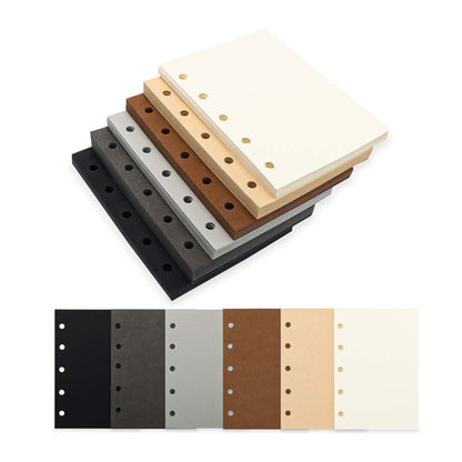 A8 Binder Paper Refill 300 Sheets Blank Filler Paper M5-5 Hole Memo Refills 6 Colors Loose Leaf Paper