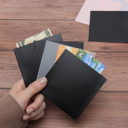 12pcs 3.5x3.5 Inch Black Pink Frosted PP Cash Envelope Zipless Money Envelopes Pocket Container