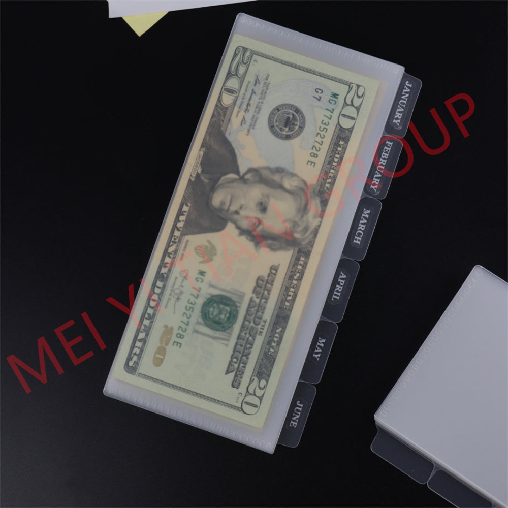 Cash Envelopes Frosted PP Budget Envelope Budgeting System Wallet Pocket