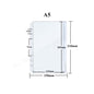 12pcs/pack A5 A6 A7 Clear PVC Zipper Pouch Outside Loading Pocket No Zipper Head Loose Leaf Binder Pocket Cash Money Envelope Organizer Bag
