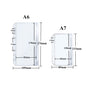 12pcs/pack A5 A6 A7 Clear PVC Zipper Pouch Outside Loading Pocket No Zipper Head Loose Leaf Binder Pocket Cash Money Envelope Organizer Bag