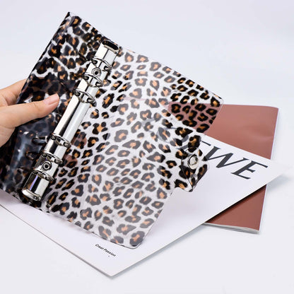 A6 Binder Cover 6 Ring Binder Soft PVC Planner Cover Refillable Notebook Shell