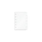 A5 A6 A7 Index Dividers Clear Acrylic 6 Tabs Divider Page Plate Inner Paper Spacer Planner Journal Loose Leaf Binder Dividers