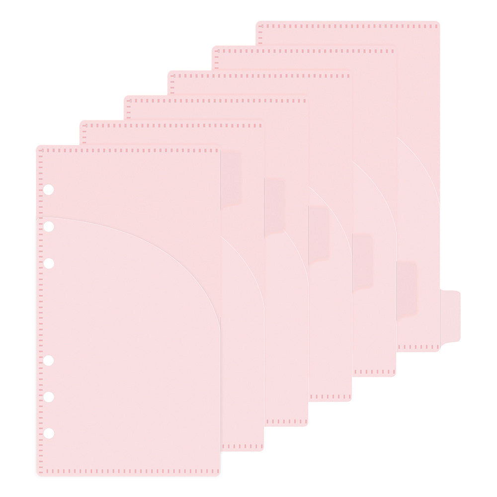 A6 Double Pockets 6 Tabs PP Cash Envelopes Dividers