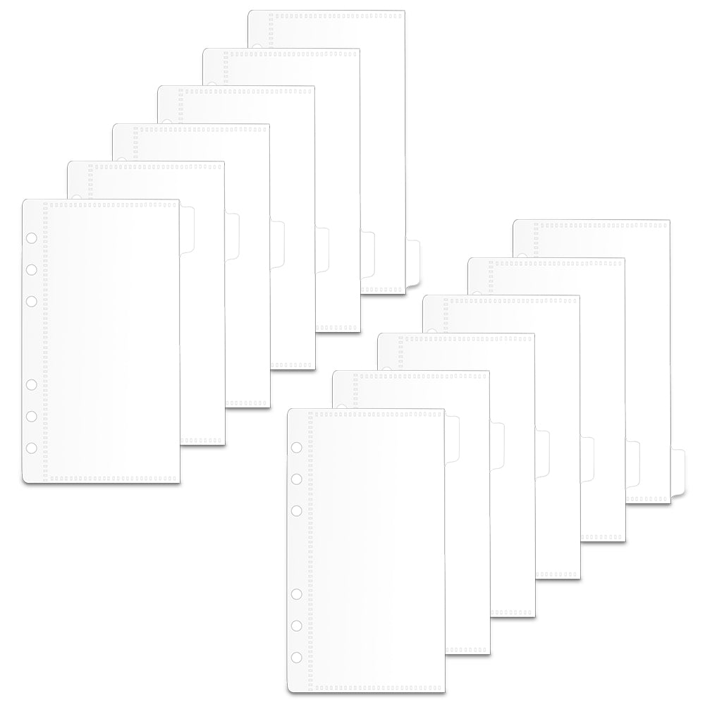 A6 Cash Envelopes 12pcs Money Envelopes Cash Stuffing Envelopes Side Open Budget Envelopes for 6 Ring Binder