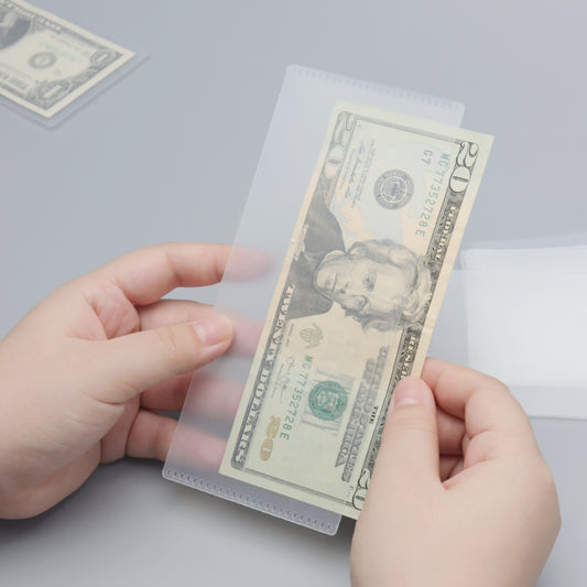 Cash Envelopes Frosted PP Budget Envelope Budgeting System Wallet Pocket