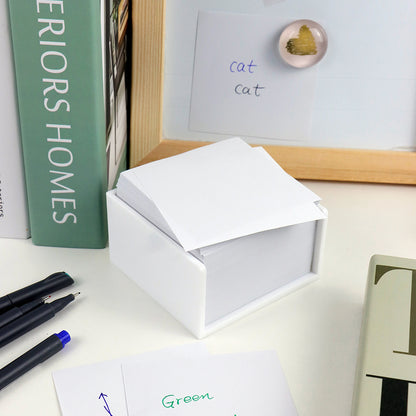 Blank Note Pads White and Colorful Memo Pads 500 Sheets Non Sticky Note Paper White Memo Holder