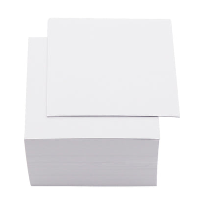 Blank Note Pads White and Colorful Memo Pads 500 Sheets Non Sticky Note Paper White Memo Holder