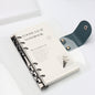 A5 A6 Snap Closure Clear PVC Notebook with 90 Sheets Refillable Insert Paper Refills